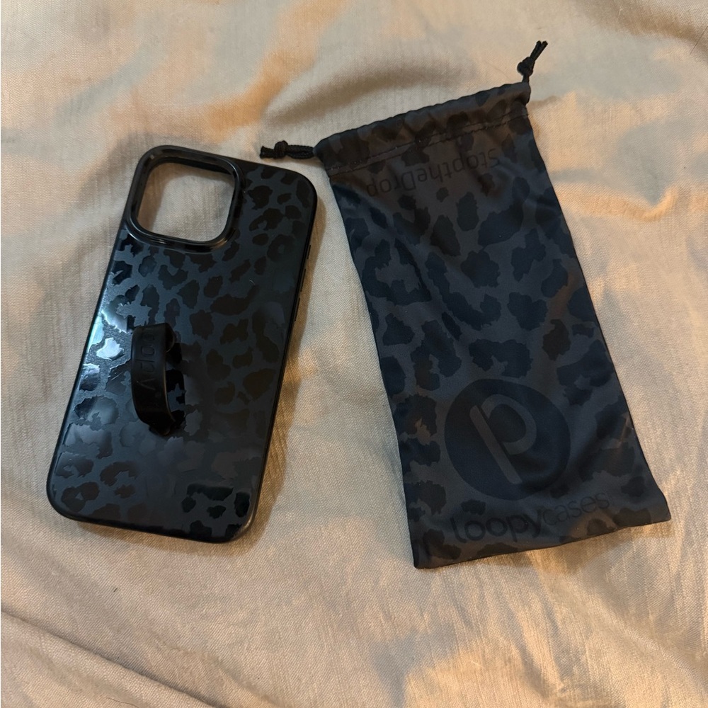 Loopy Midnight Leopard Case - iPhone 16 Pro Max